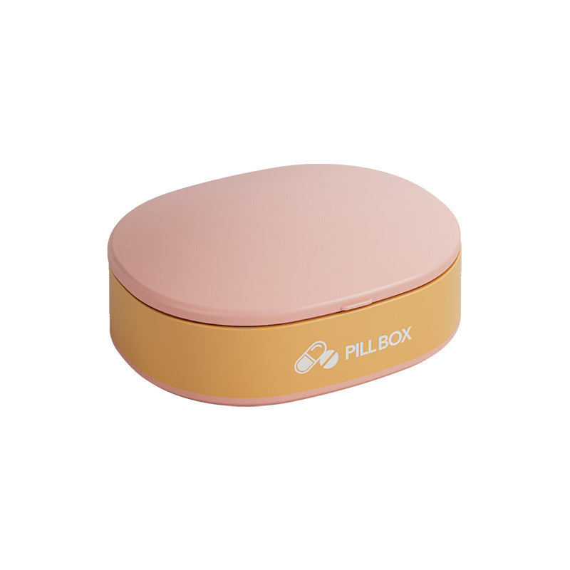 Pill Case Portable Small Weekly Travel Pill Organizer, Portable Pocket Pill Box, Pill Case for Tablets 6 Gird Medicine Pill's Organizer, Drug Capsule Plastic Storage Box Divider Weekly Travel Pill Cutter