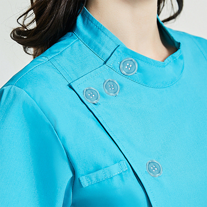 Slim Waist Cotton Nurse Hand Washing Suit Work Clothes